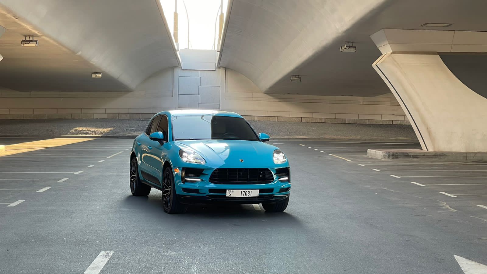 Porsche Macan S Blue 2023 rental dubai