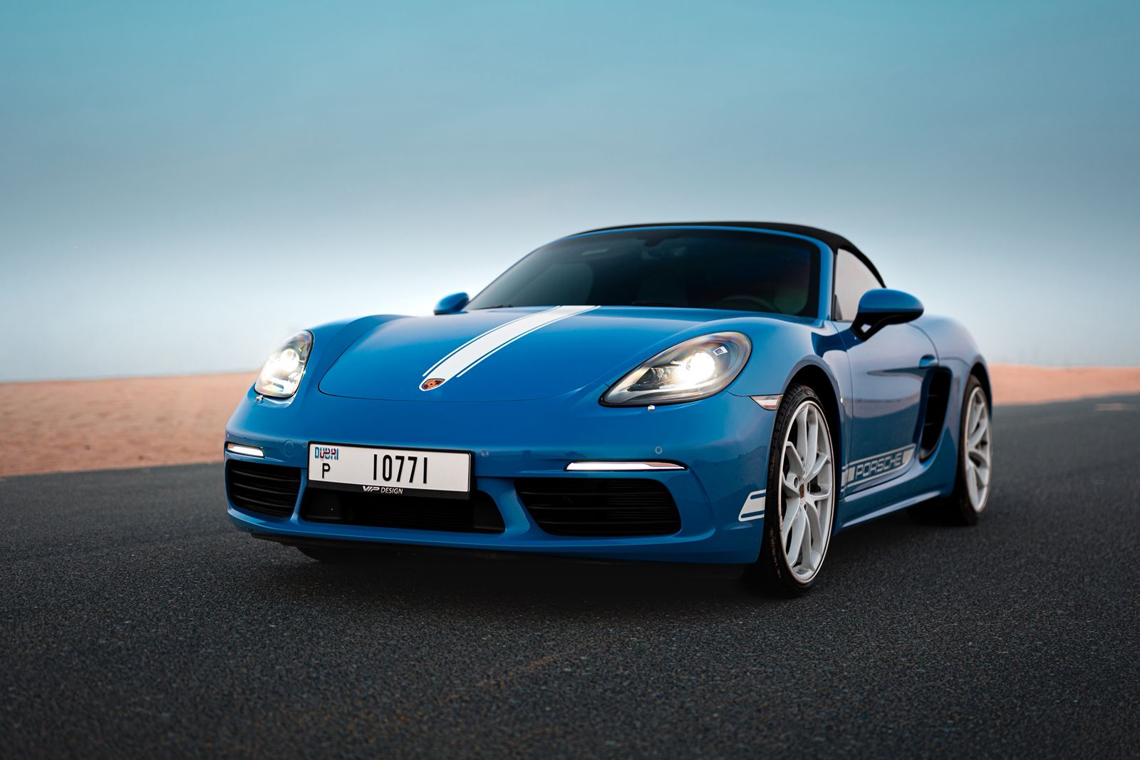 Porsche 718 Boxster Convertible 2023  rental dubai