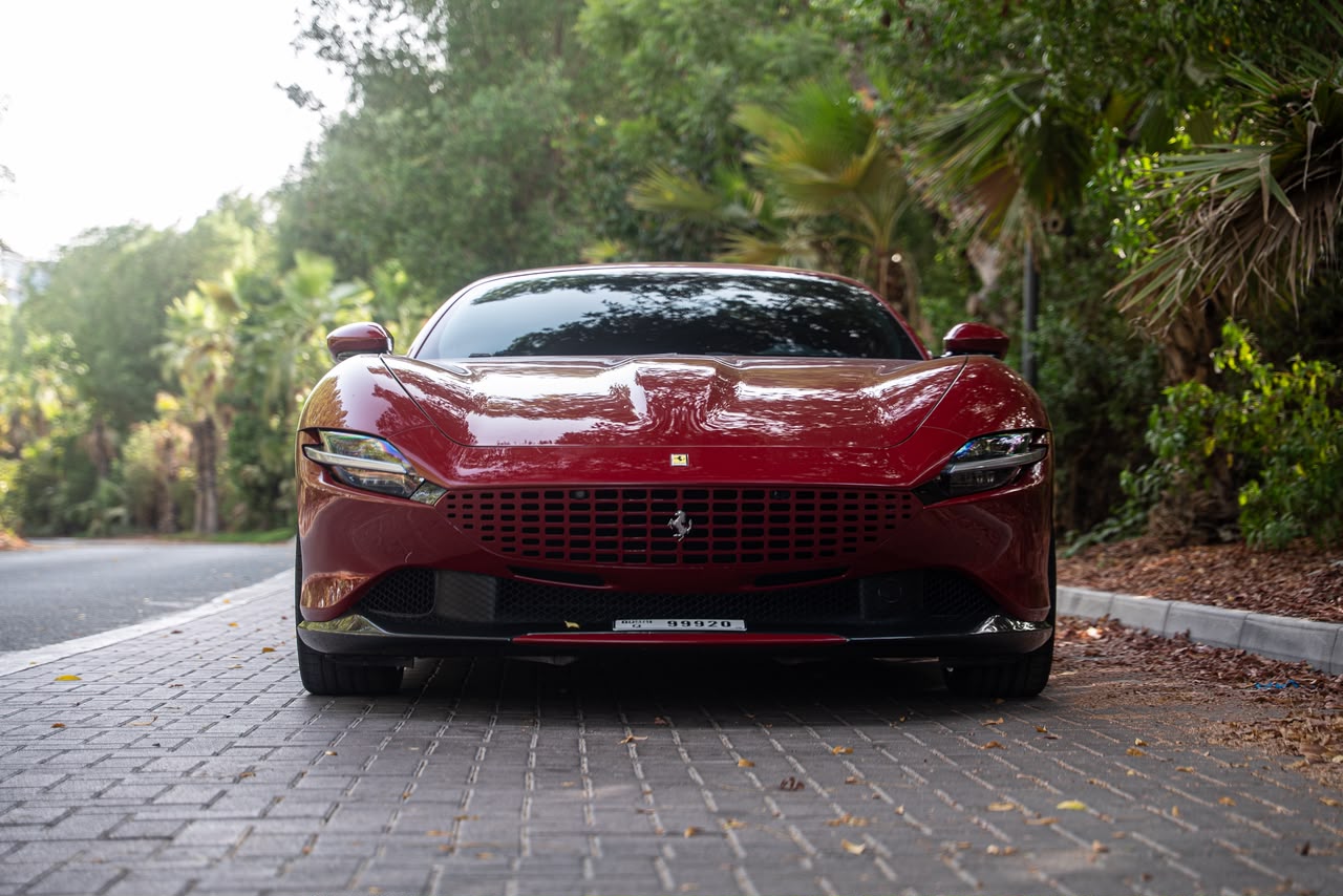 Ferrari Roma   Cabrio Red Color 2025 rental dubai