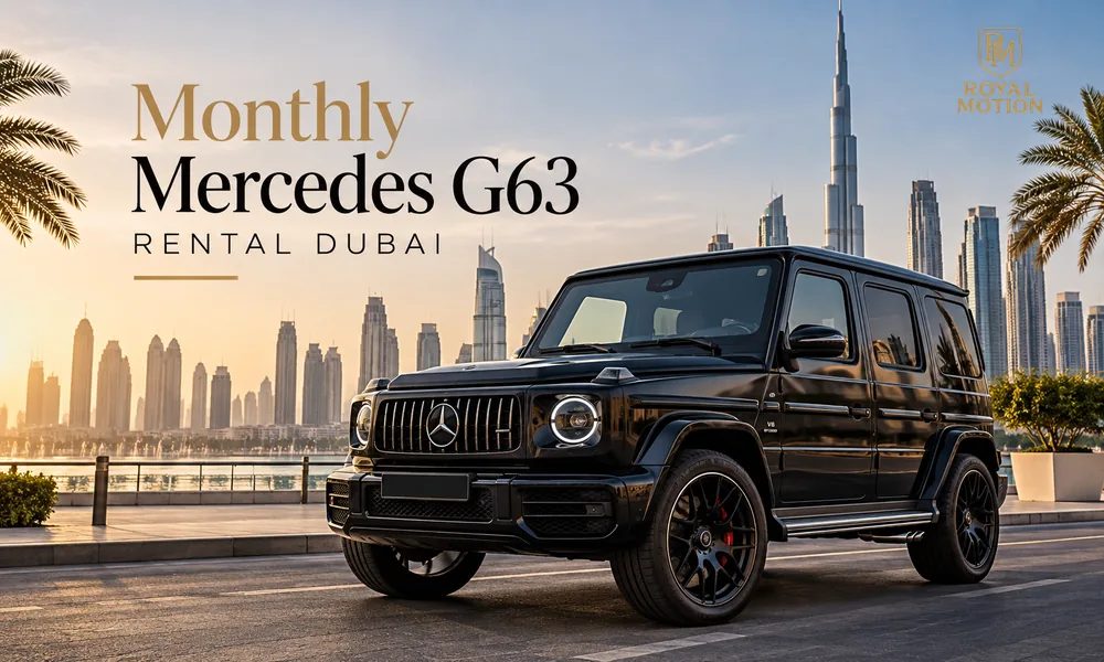 Monthly Mercedes G63 Rental in Dubai Without Deposit