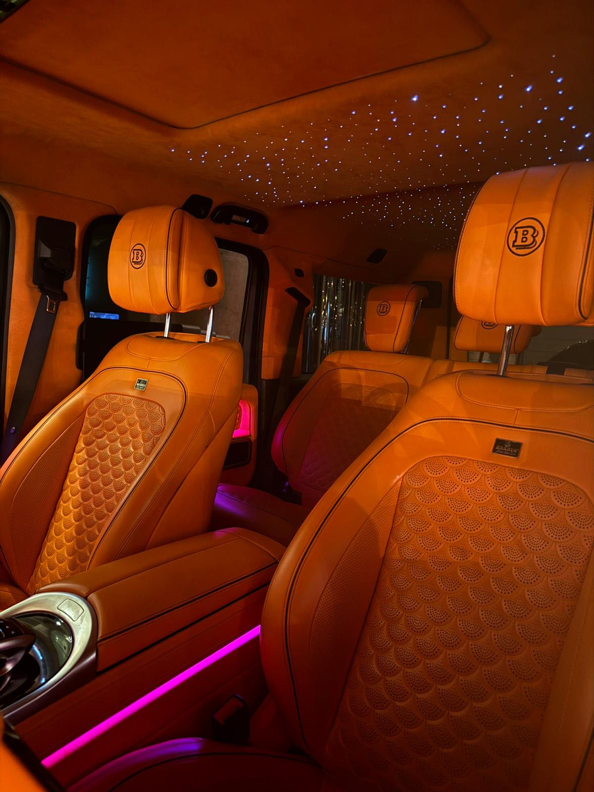 Mercedes G-Class Brabus 800 Carbon Kit Grey & Orange  GREY 2024 Rental Dubai