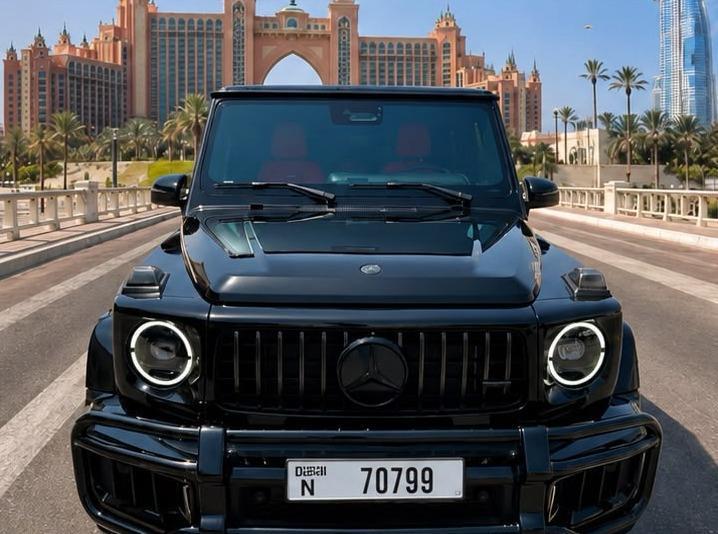 استئجار Mercedes G63 AMG  Black and Red interrior  ???? 2025 فى دبي
