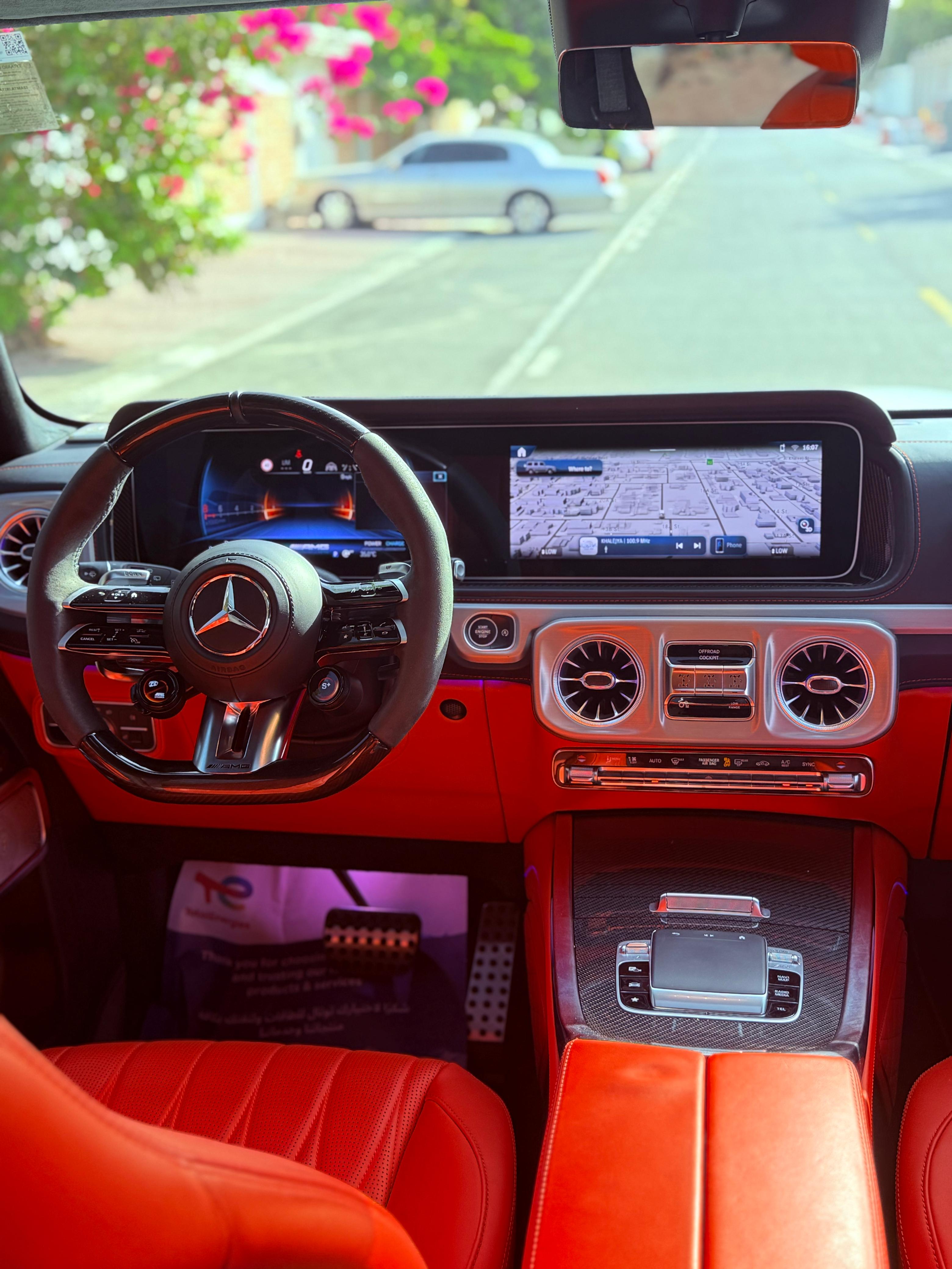 Mercedes G63 AMG  White with Red Interior  WHITE 2026 Rental Dubai