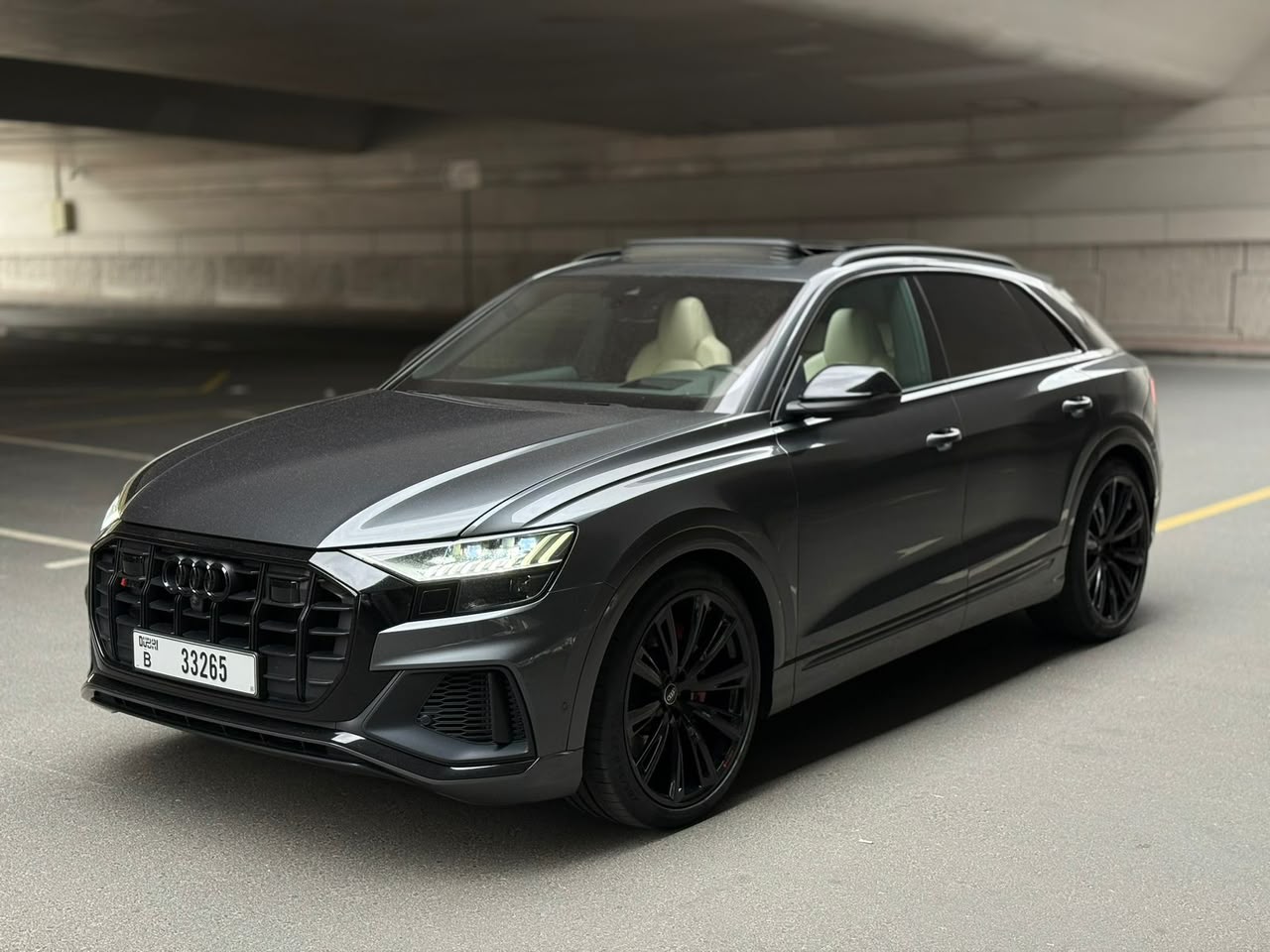 Audi SQ8   BLACK 2024 Rental Dubai