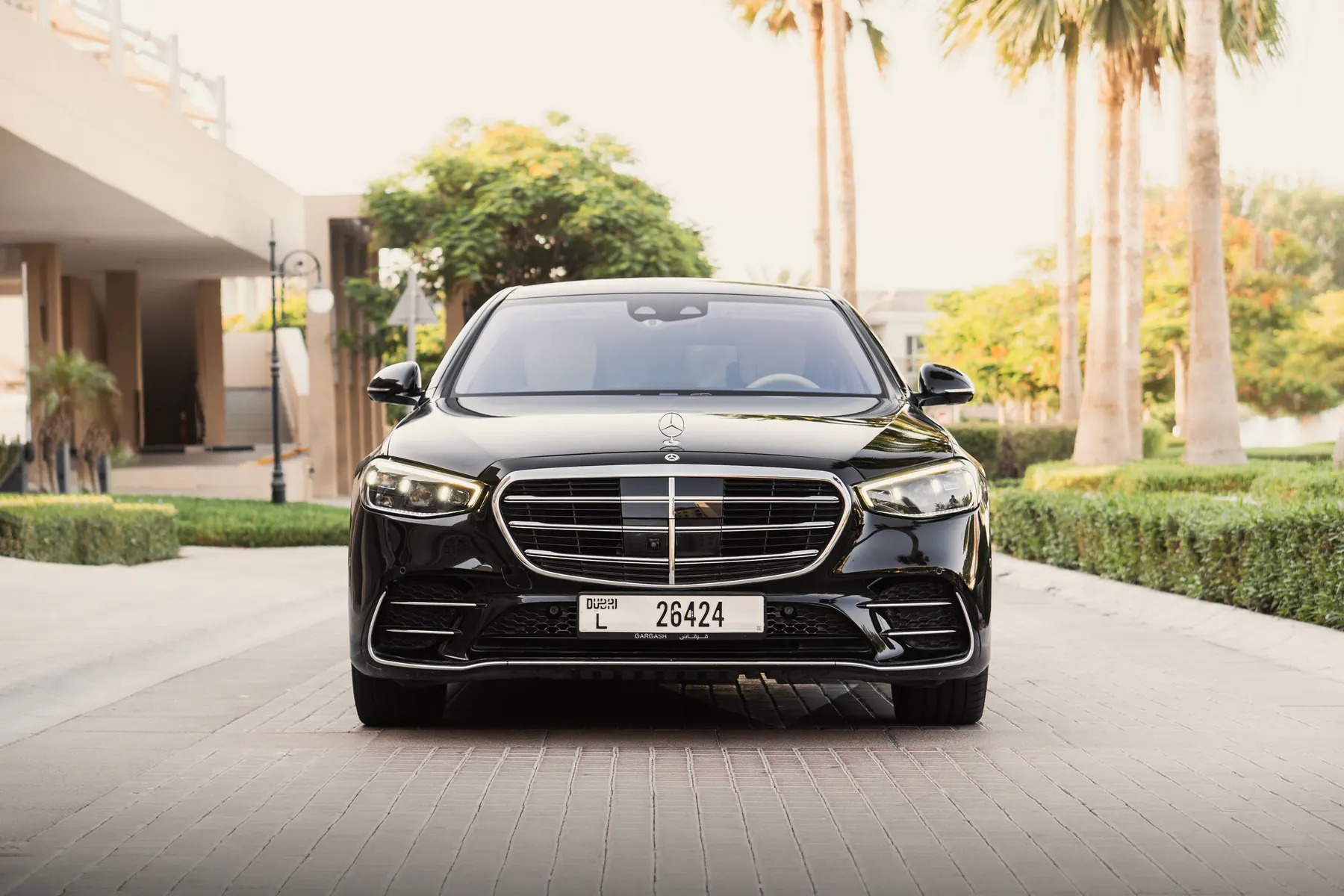 Mercedes S Class S500 With Driver  BLACK  Rental Dubai