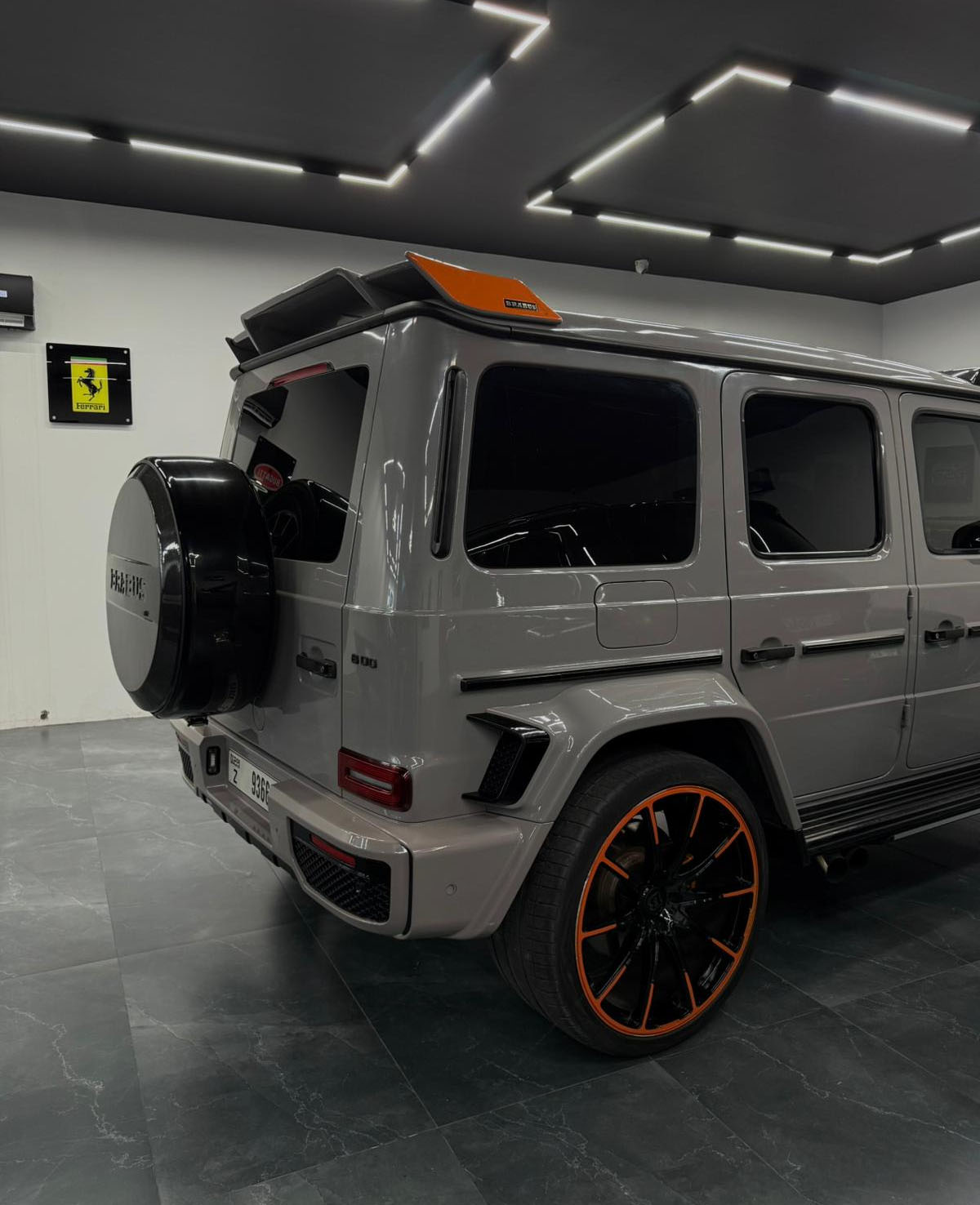 Mercedes G-Class Brabus 800 Carbon Kit Grey & Orange  GREY 2024 Rental Dubai
