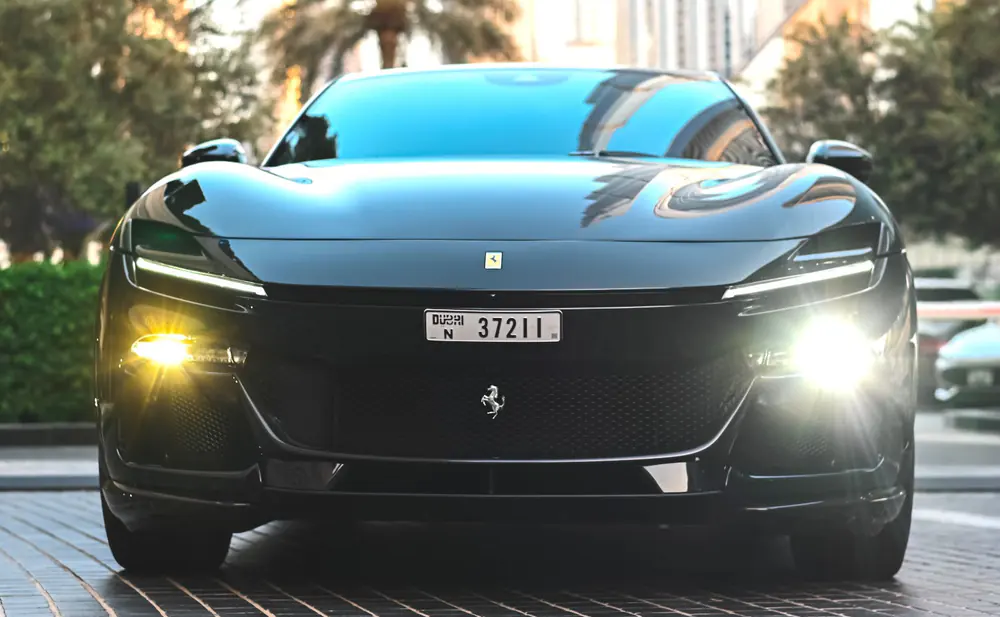 Ferrari Purosangue  With Driver  Dark Green 2024 Rental Dubai