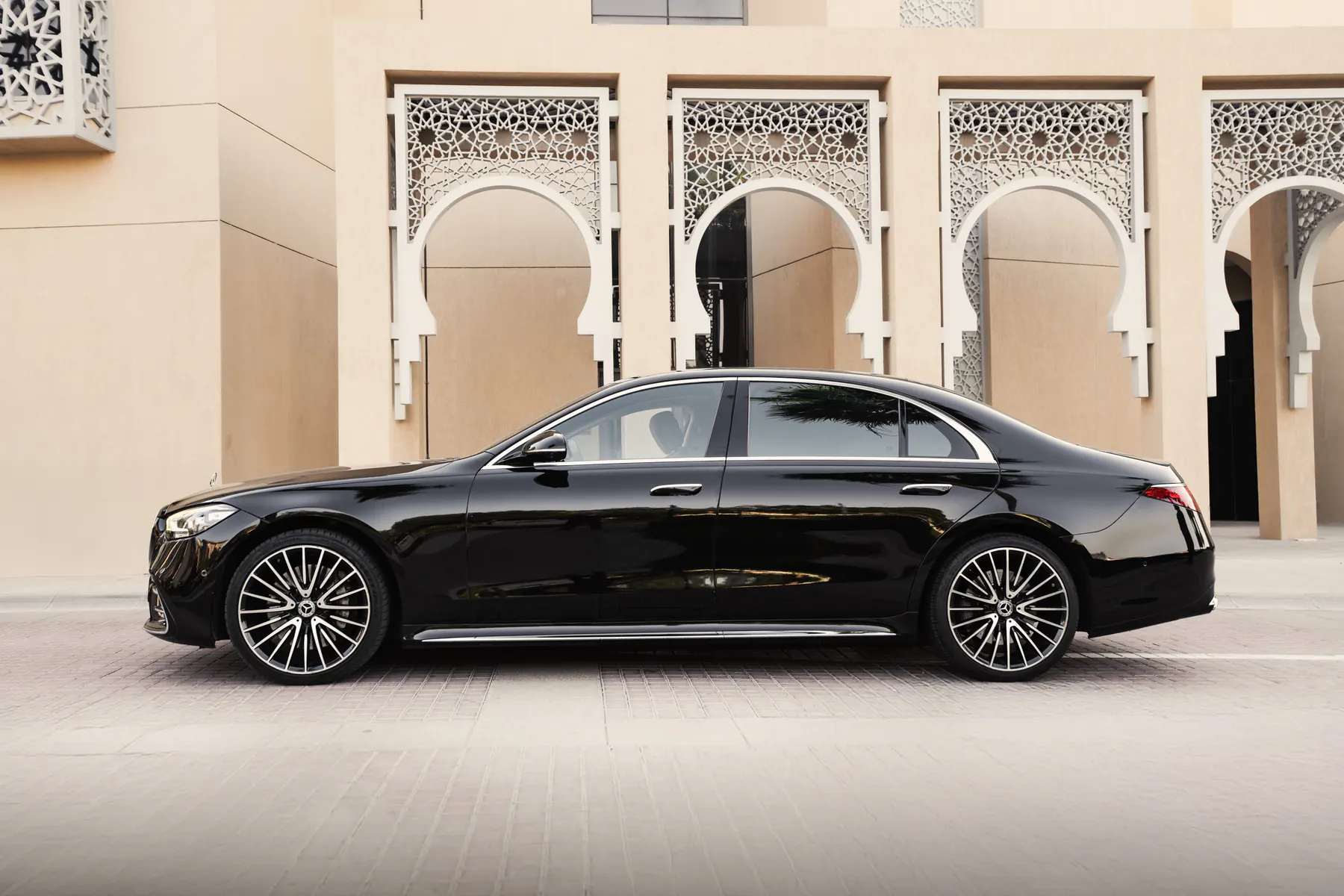 Mercedes S Class S500 With Driver  BLACK  Rental Dubai