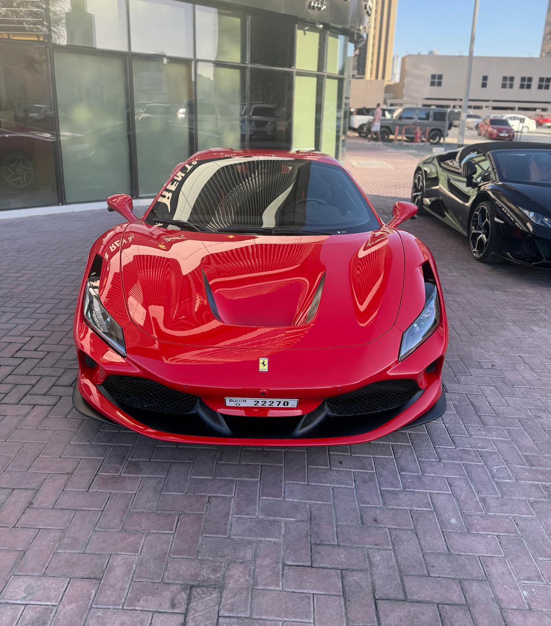 hire Ferrari F8 Tributo Spider Red 2023 in dubai