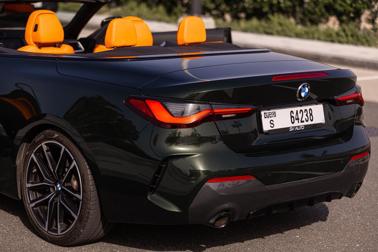 BMW 430i Convertible Olive Green   GREEN 2023 Rental Dubai