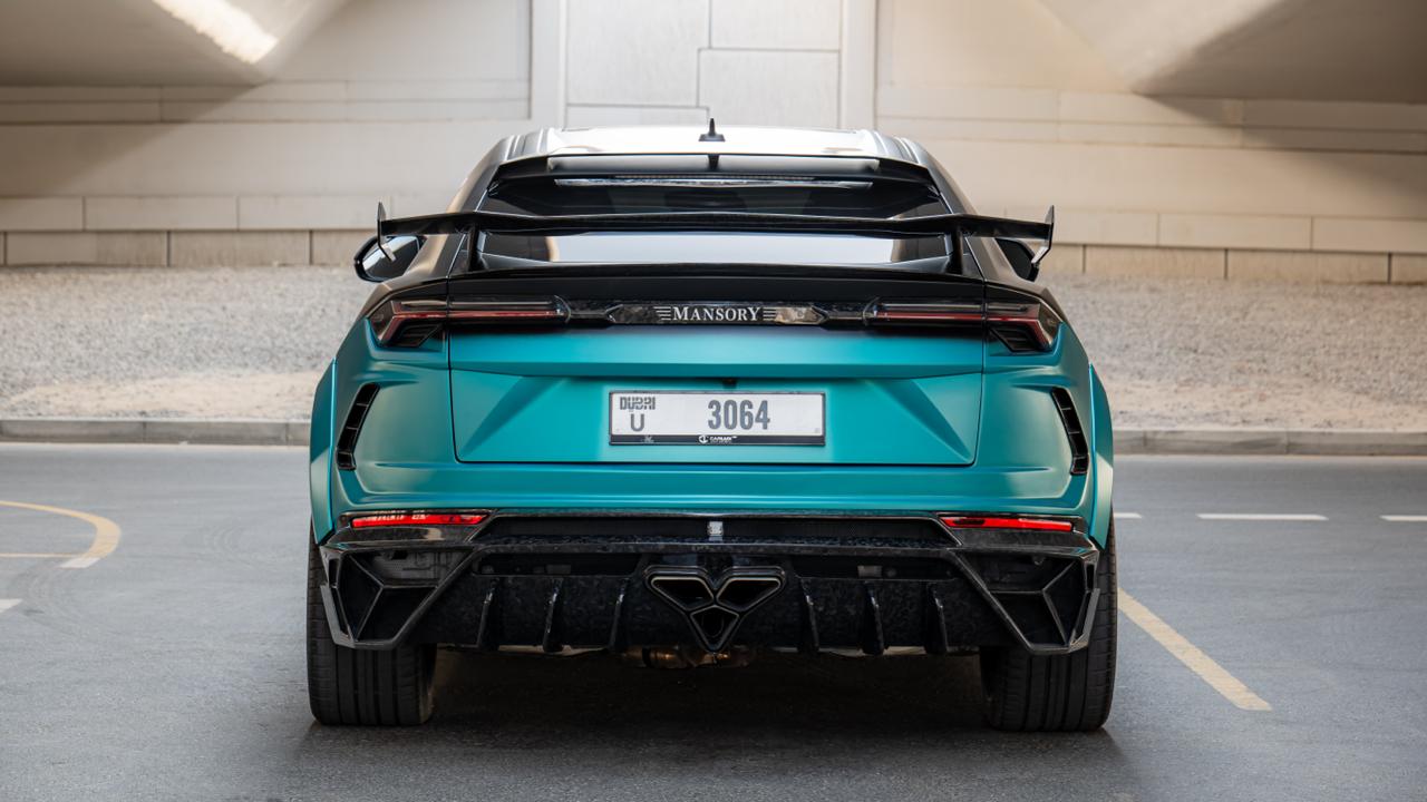 Lamborghini Urus Mansory -beautiful Turquoise /teal with black carbon  Turquoise  2023 Rental Dubai