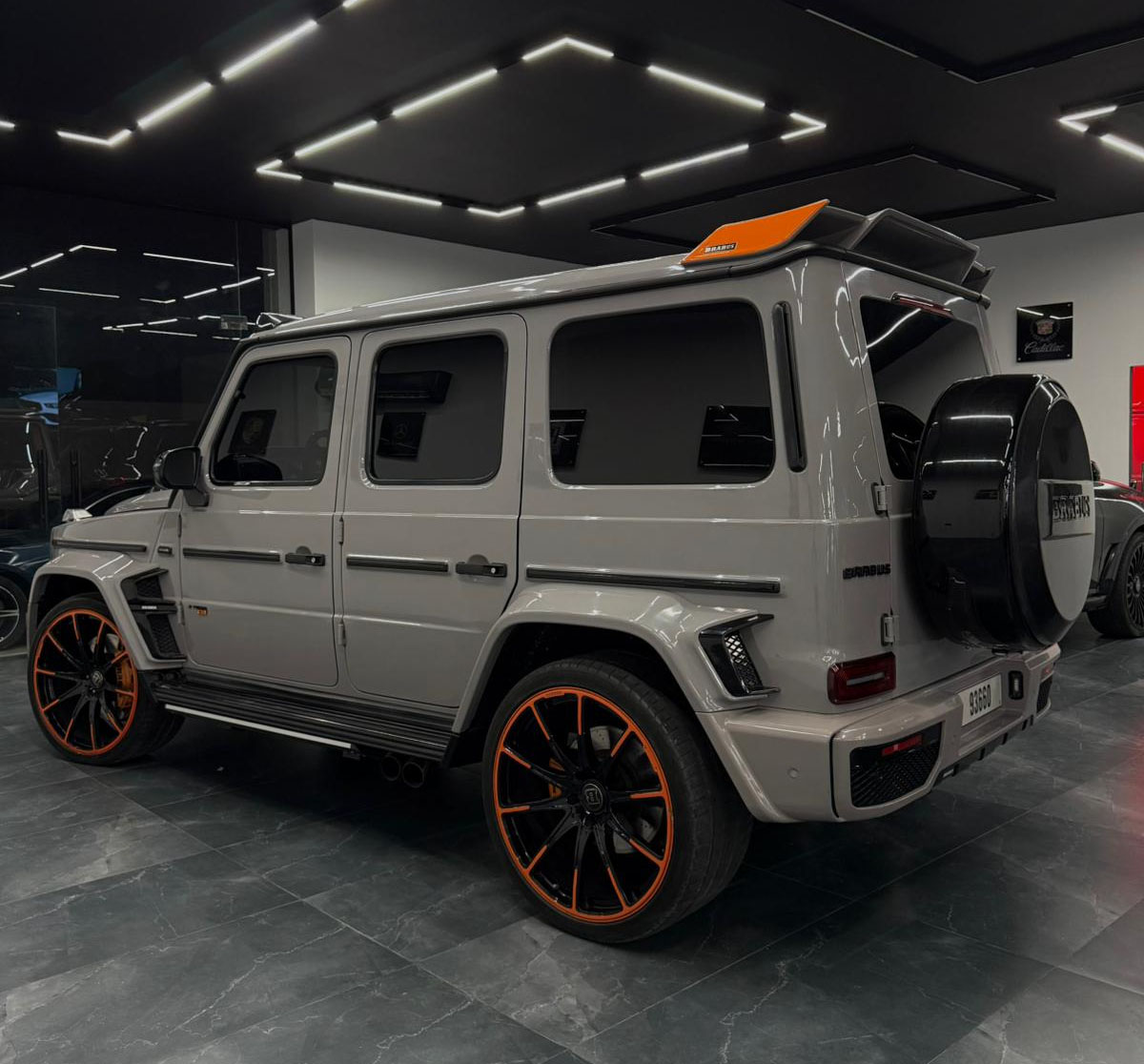 Mercedes G-Class Brabus 800 Carbon Kit Grey & Orange  GREY 2024 Rental Dubai