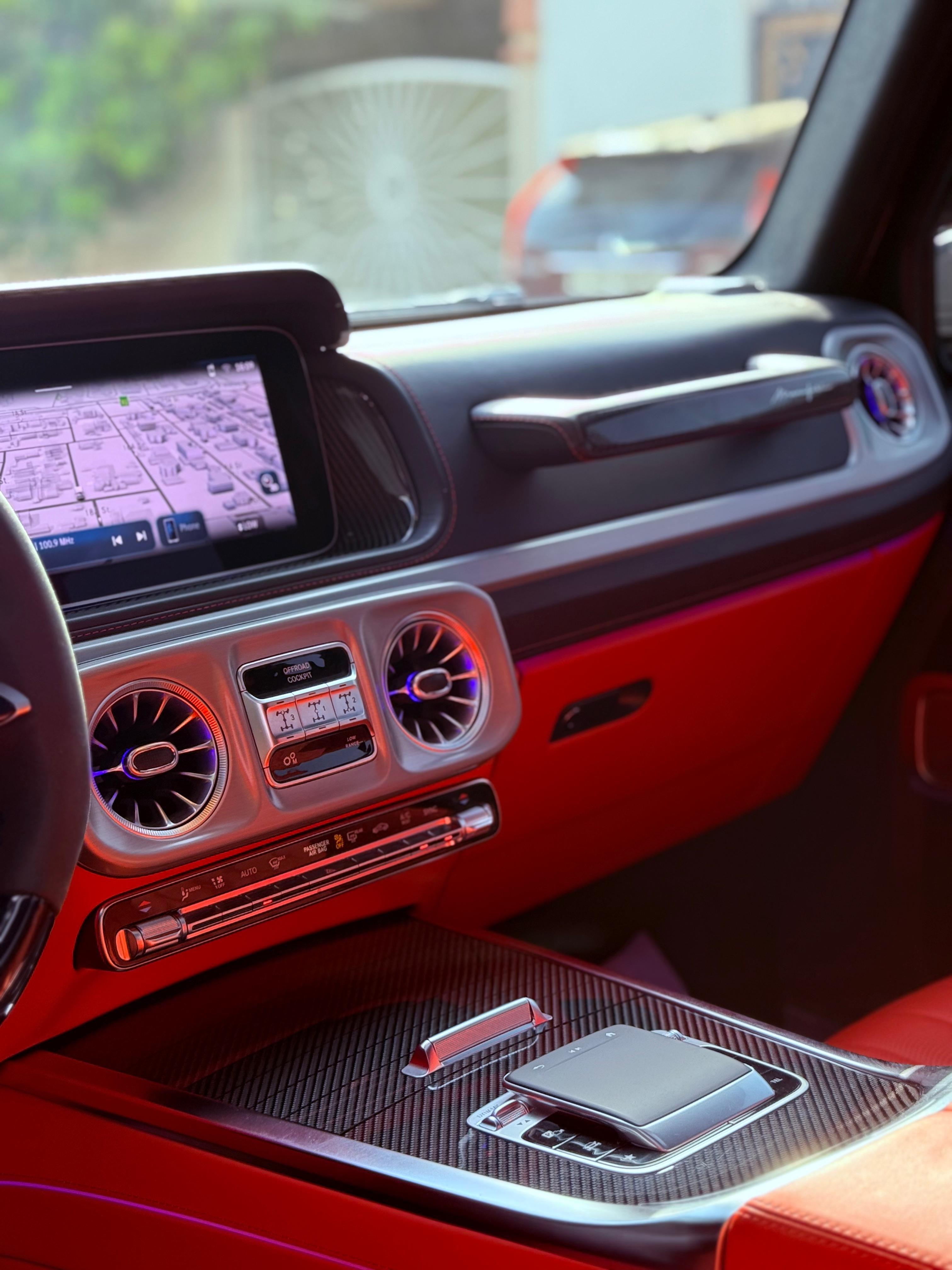 Mercedes G63 AMG  White with Red Interior  WHITE 2026 Rental Dubai