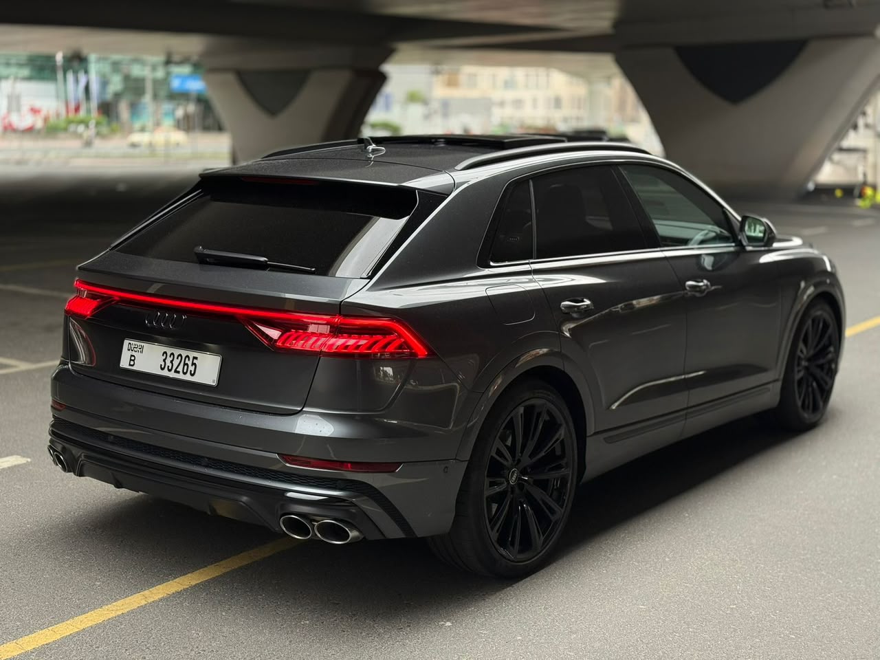 Audi SQ8   BLACK 2024 Rental Dubai