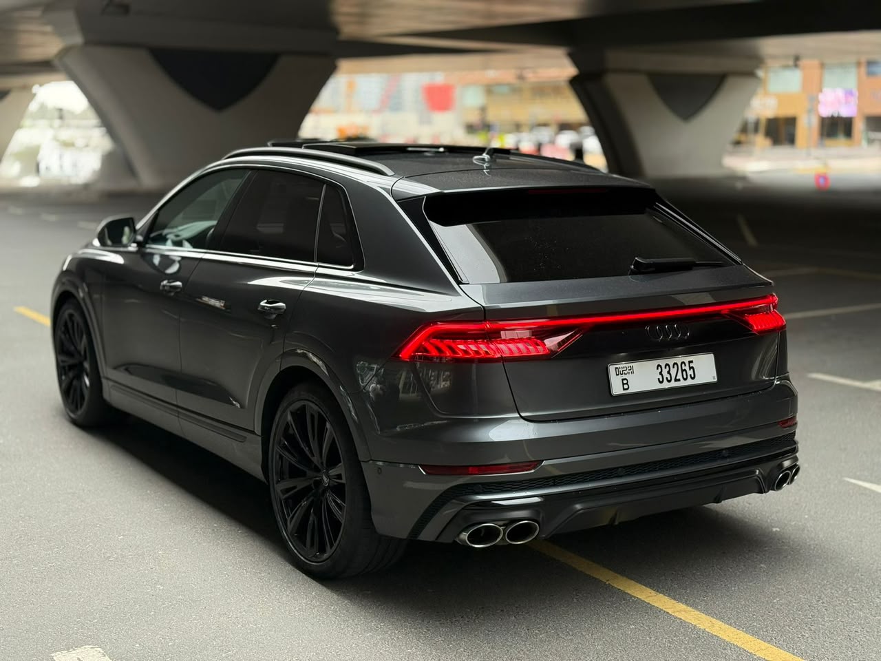 Audi SQ8   BLACK 2024 Rental Dubai